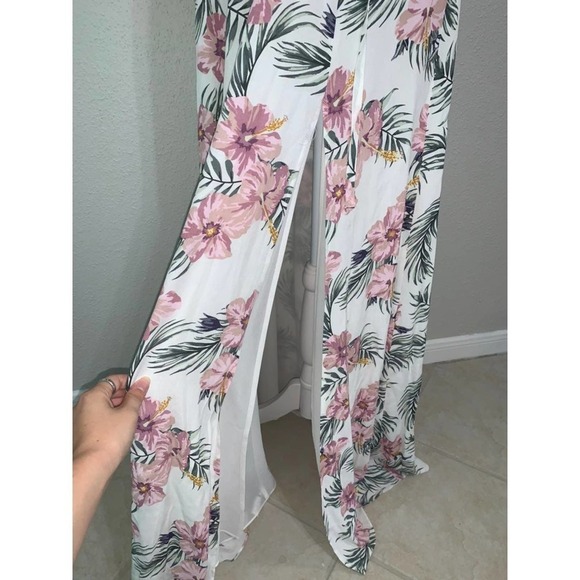 Privacy Please Tropical Floral Ruffle Maxi Dress with Slit - Picture 5 of 12